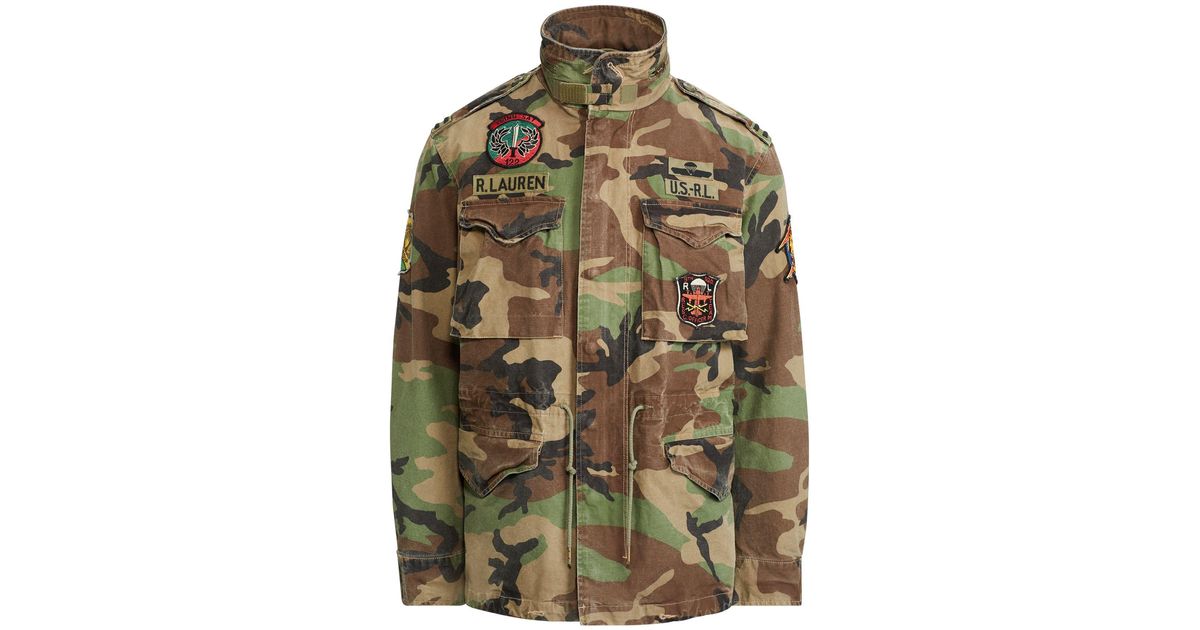 ralph lauren camo field jacket
