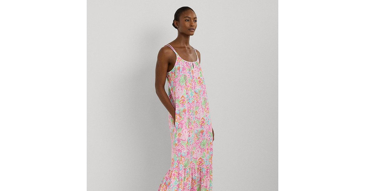 ralph lauren double strap nightgown
