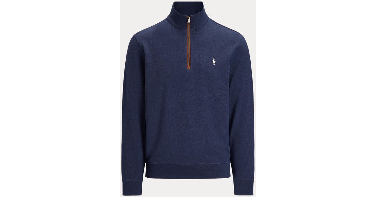 French Terry Pullover in Blue for Men 