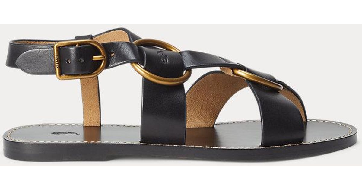 【大注目】POLO RALPH LAUREN ★ Double O-Ring Leather Sandal Polo Ralph Lauren Double O-Ring Leather Sandal | Wardrobe Icons