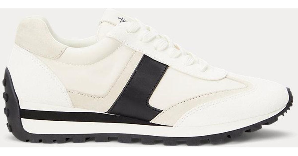Ralph Lauren Ralph Lauren Dani Suede & Leather Sneaker in