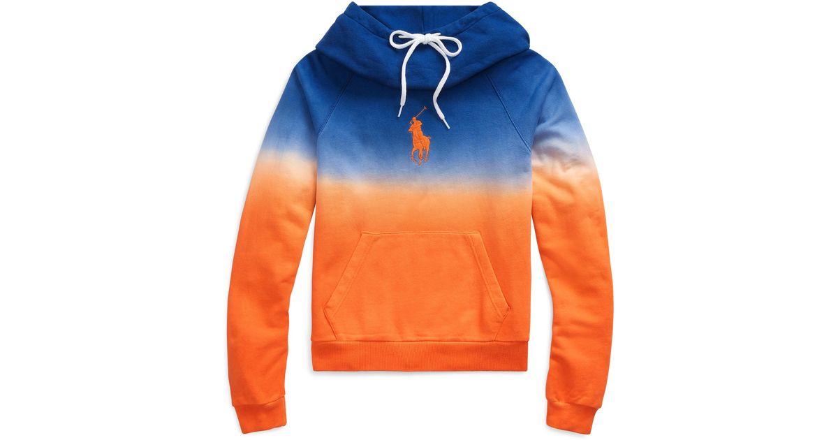 polo ralph lauren ombre fleece hoodie