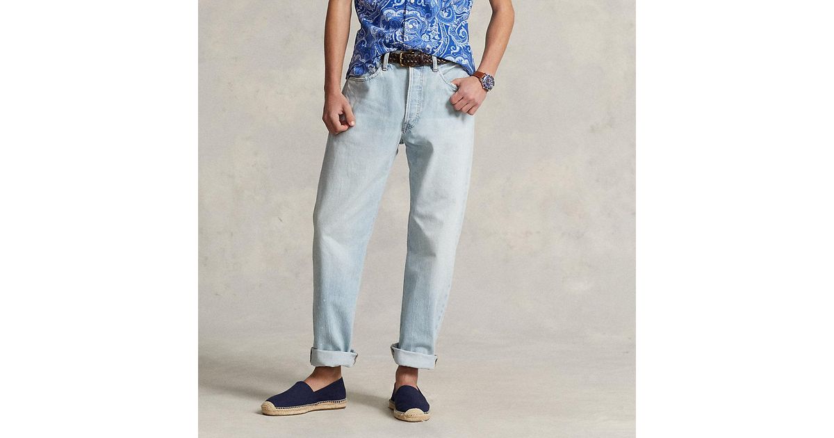 Ralph Lauren Anders Classic Taper Fit Faded Jean in Blue for Men Lyst