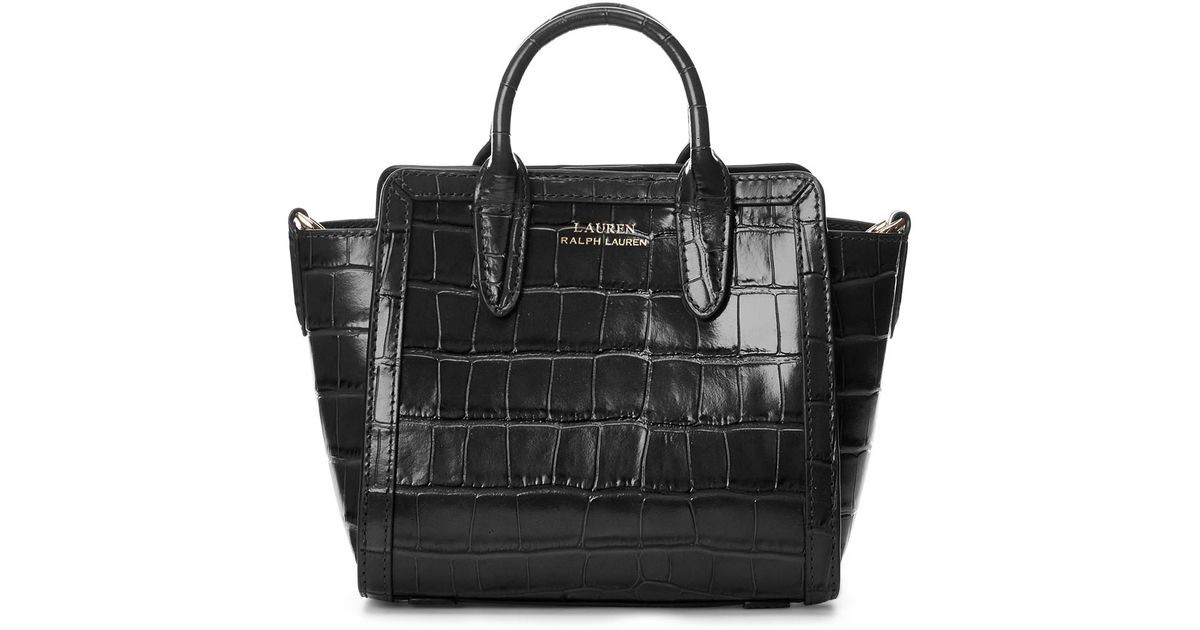 Ralph Lauren Ralph Lauren Embossed Leather Small Tyler Tote in