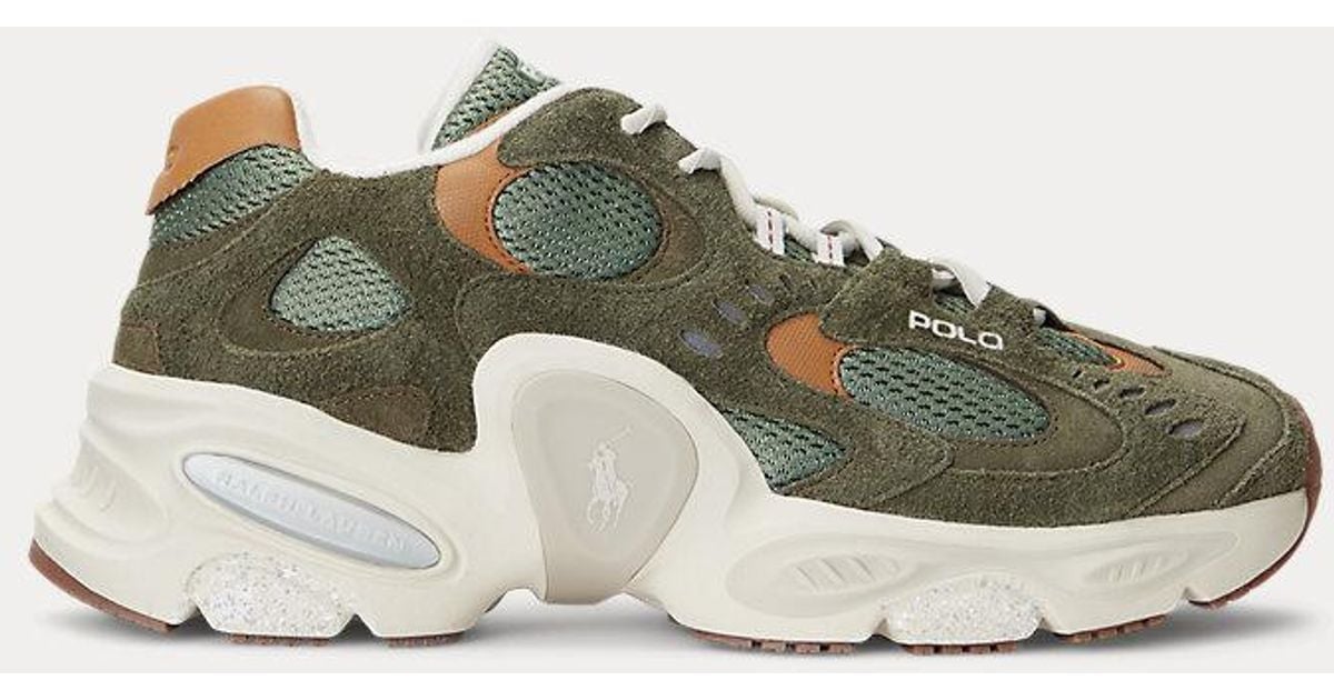 Polo Ralph Lauren Modern Trainer 100 Trackster Shoes Olive Green Men’s Size 11.5 Polo Ralph Lauren Trackster 200 Sneaker Men main image 2