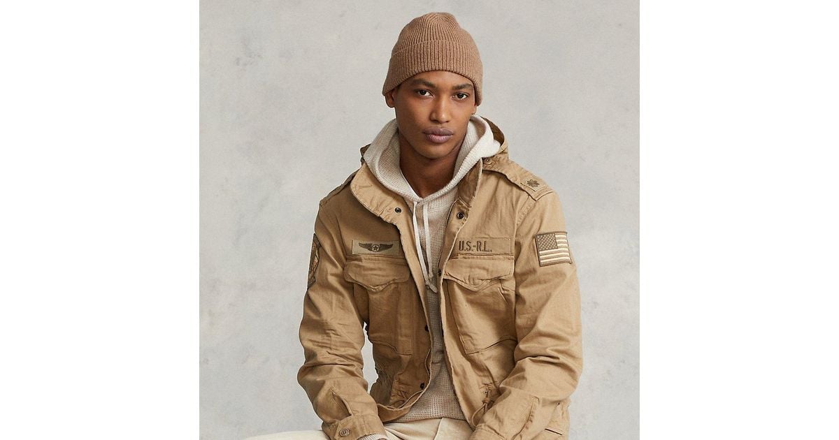 Polo Ralph Lauren Cotton The Iconic Field Jacket in Desert Khaki (Natural)  for Men | Lyst