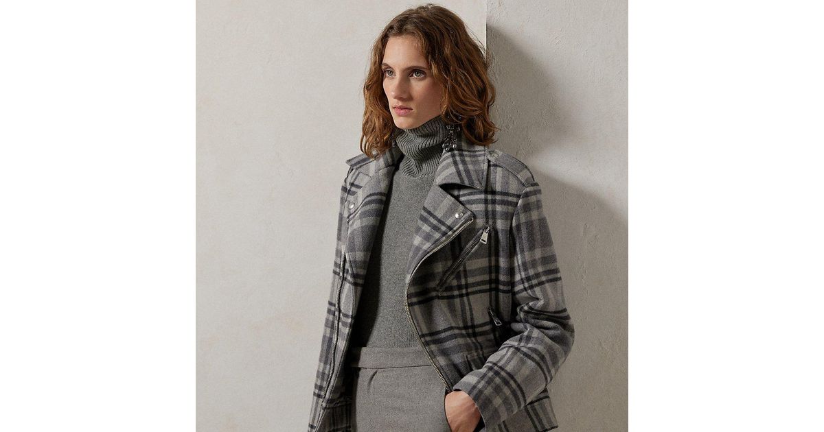 Ralph Lauren Collection Ralph Lauren Kendry Plaid Double Faced Wool