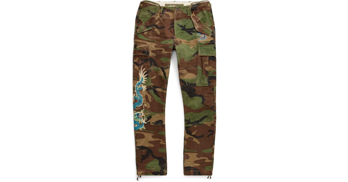 ralph lauren slim fit camo pants