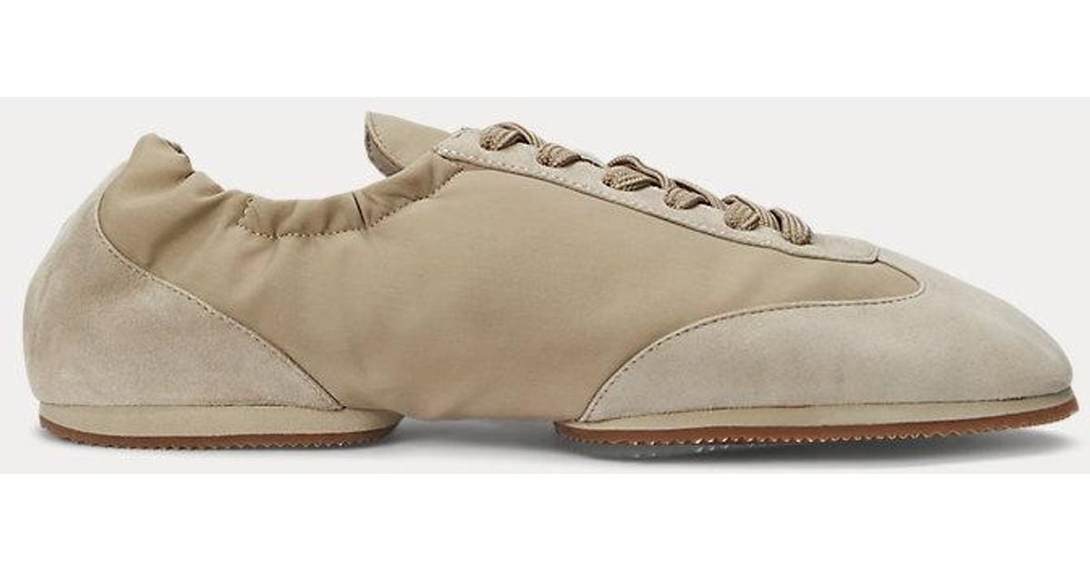 Polo Ralph Lauren The Suede Pony Ballerina Trainer in