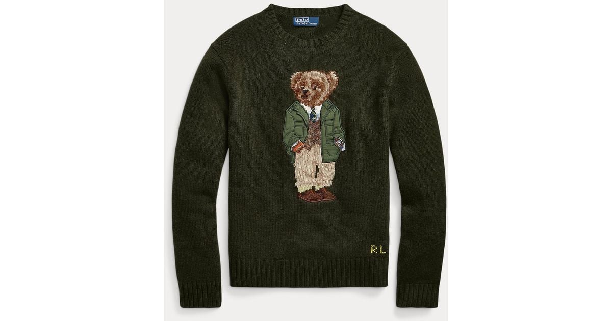 Polo Ralph Lauren Pullover mit Polo Bear in Grün für Herren | Lyst DE