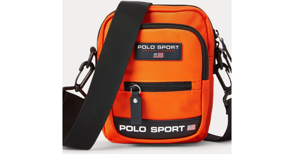 Sac à bandoulière Polo Sport Polo Ralph Lauren pour homme en coloris Orange  | Lyst