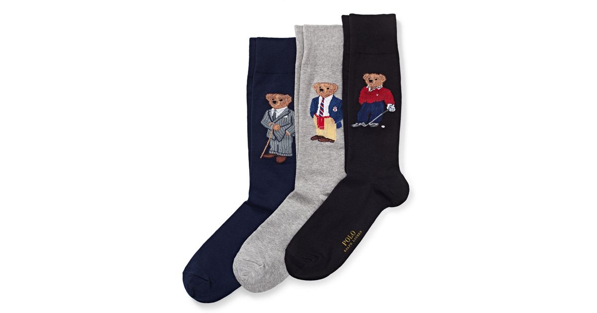 Polo Ralph Lauren Socken mit Polo Bear im Geschenkset in Blau für Herren |  Lyst DE