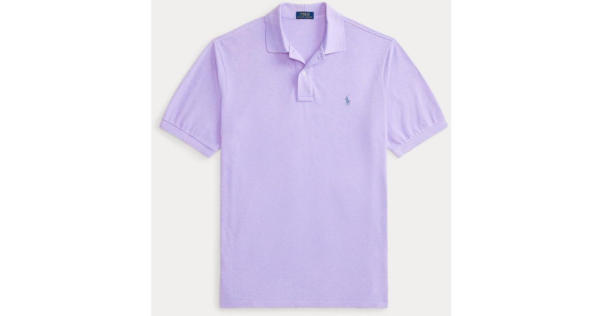 Ralph Lauren The Iconic Mesh Polo Shirt in Purple for Men | Lyst UK