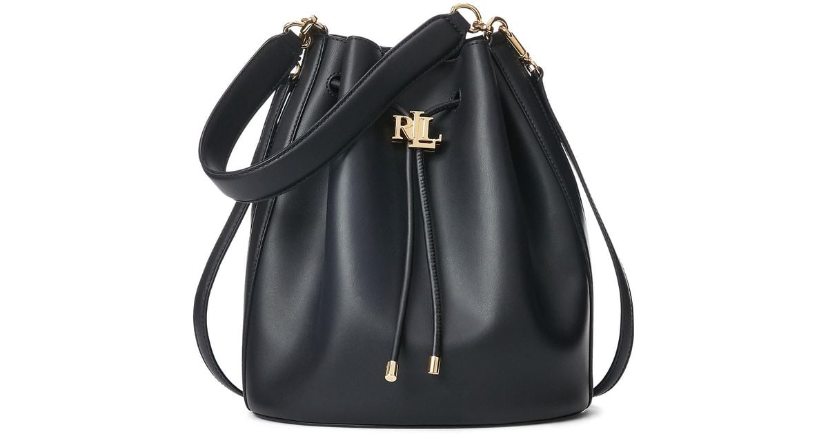 Lauren by Ralph Lauren Ralph Lauren Leather Large Andie Drawstring Bag