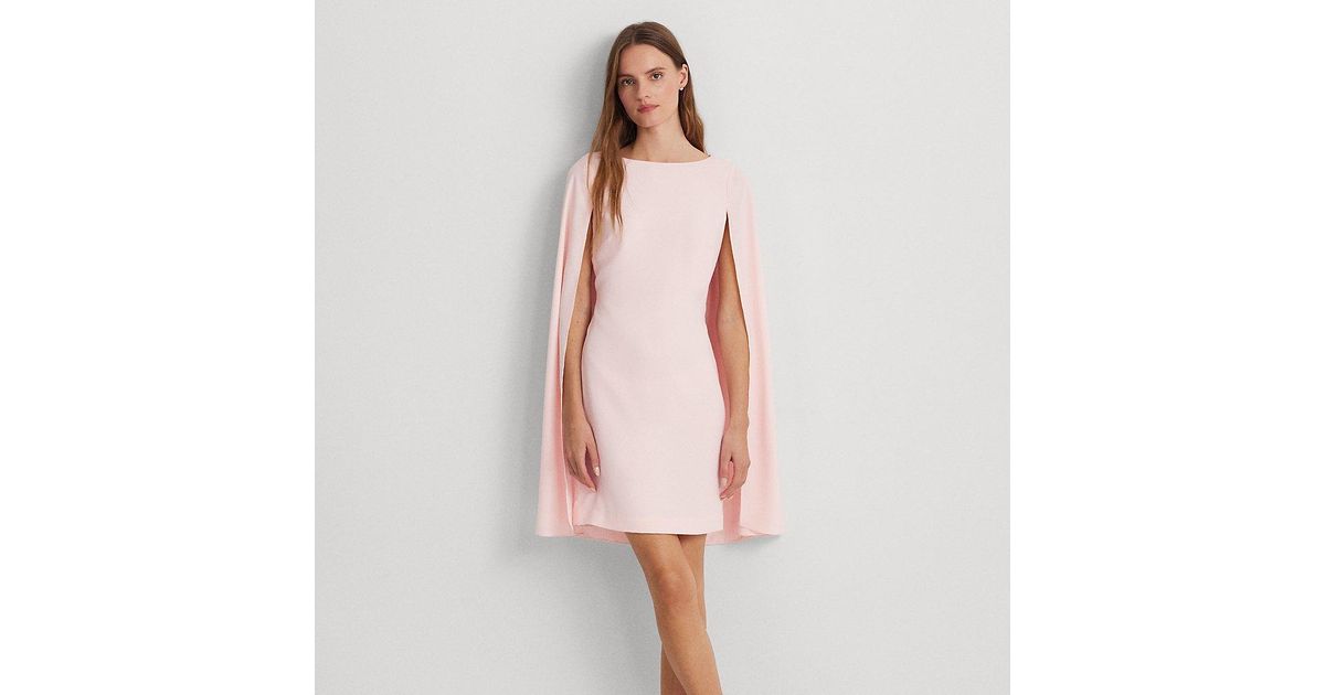 Ralph Lauren Ralph Lauren Cape Georgette Cocktail Dress in Pink | Lyst Ralph Lauren Ralph Lauren Cape Georgette Cocktail Dress in Pink | Lyst