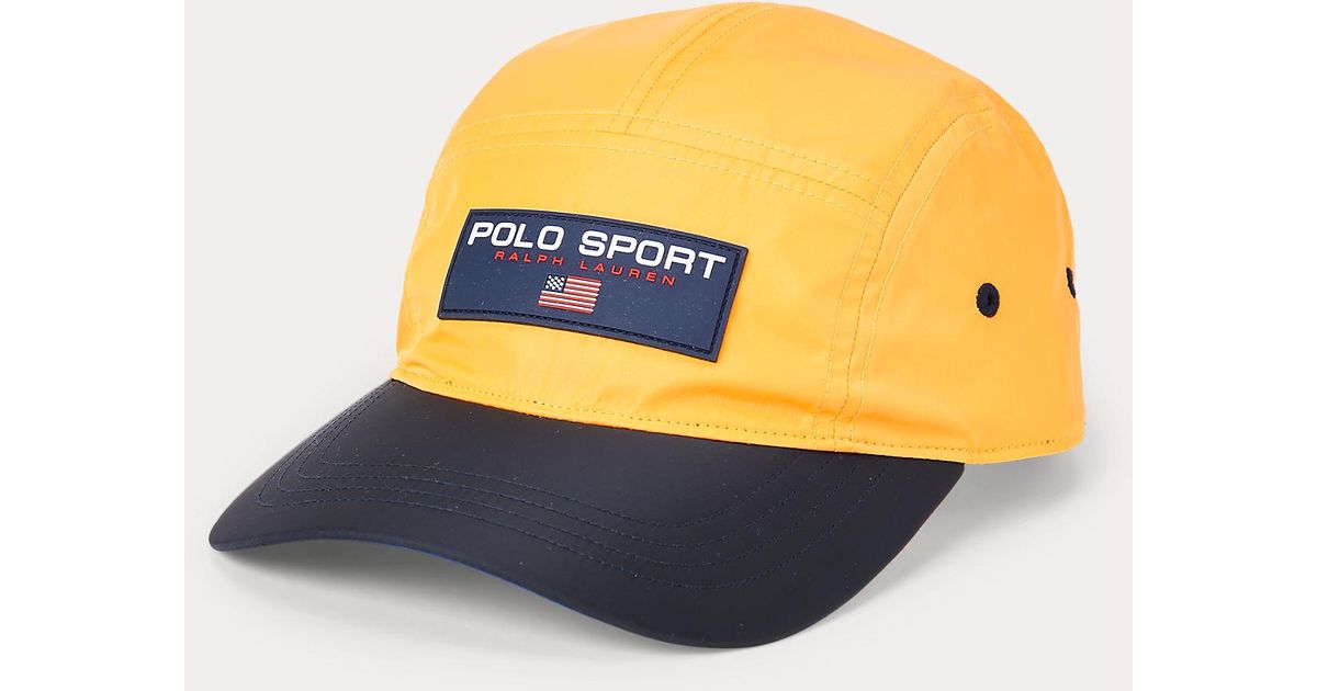 Casquette à cinq pans Polo Sport Polo Ralph Lauren pour homme en coloris  Jaune | Lyst