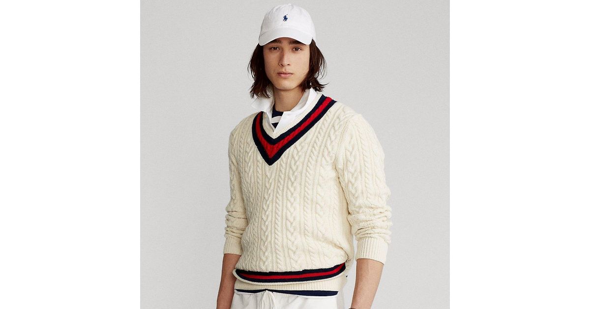 Polo Ralph Lauren The Iconic Cricket Sweater for Men | Lyst