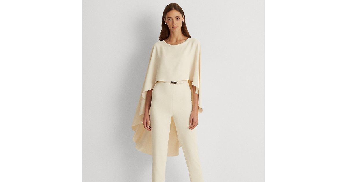 Ralph Lauren Cape Georgette Jumpsuit in 