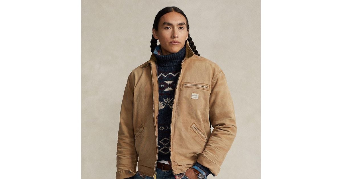 ジャケット・アウター Polo Country Sportsman Canvas Jacket Sportsman Cotton Canvas Cord Collar Jacket - Pennekamp
