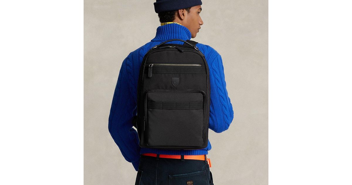 Ralph Lauren Leathertrim Travel Backpack in Blue for Men Lyst