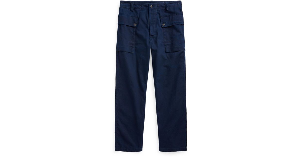 Ralph Lauren Cotton Relaxed Fit Surplus Pant in Blue for Men | Lyst
