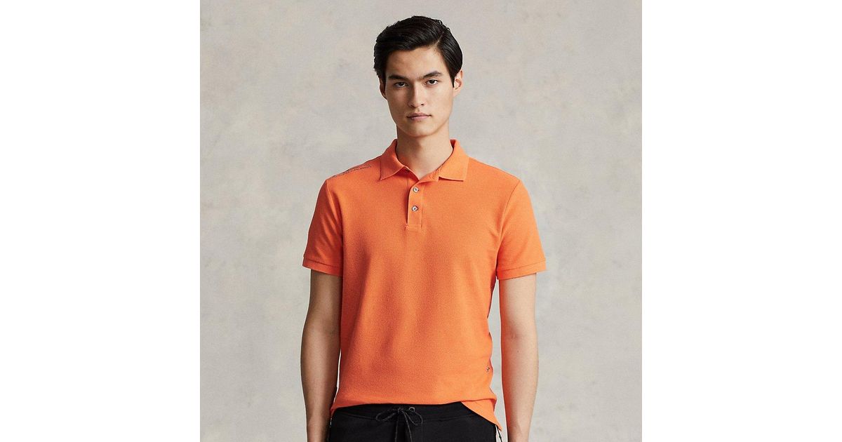 RLX Ralph Lauren Cotton Ralph Lauren Rlx Clarus Polo Shirt in Orange for Men | Lyst