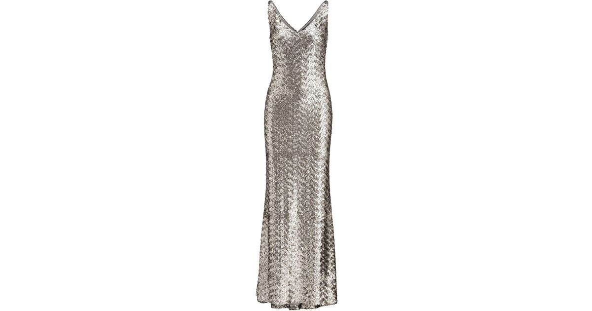 Lauren Ralph Lauren silver evening gown dark silver | Silver evening gowns,  Evening gowns, Clothes design