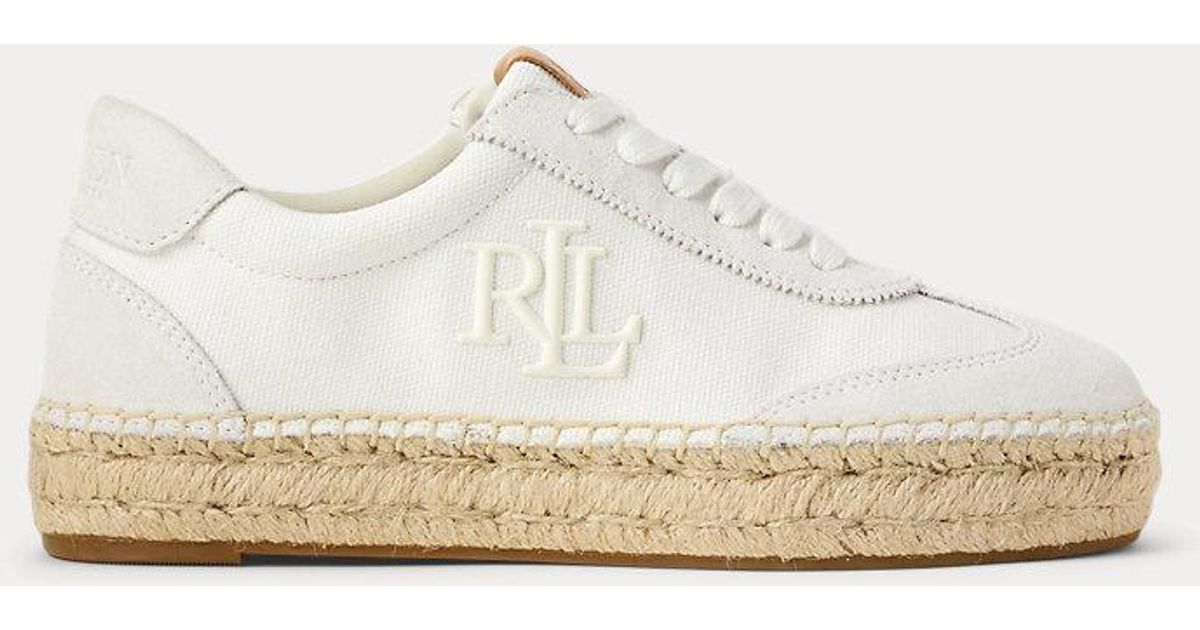 【Ralph Lauren】Luize Canvas バレエ ロゴ エスパドリーユ Ralph Lauren】Luize Canvas バレエ ロゴ エスパドリーユ