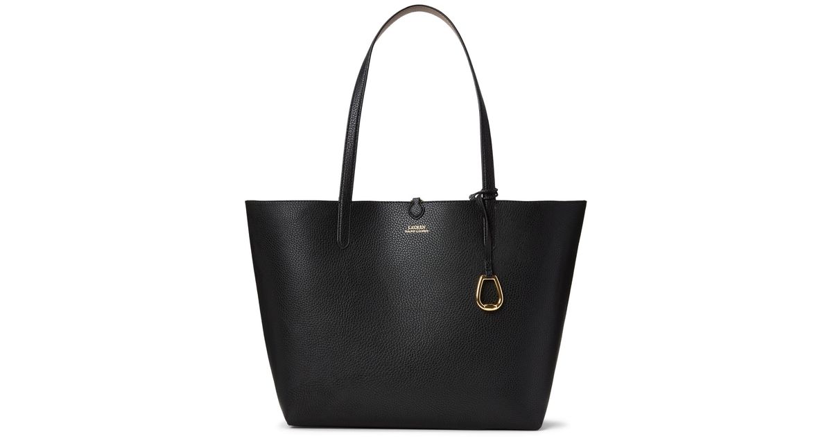 ralph lauren faux leather reversible tote