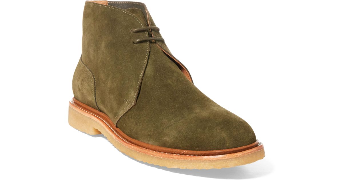 Polo Ralph Lauren Karlyle Suede Chukka Boot in Green for Men | Lyst