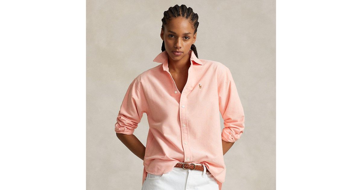 Pink Striped Shirt Pink Polo Oxford Shirt Polo Ralph Lauren Custom