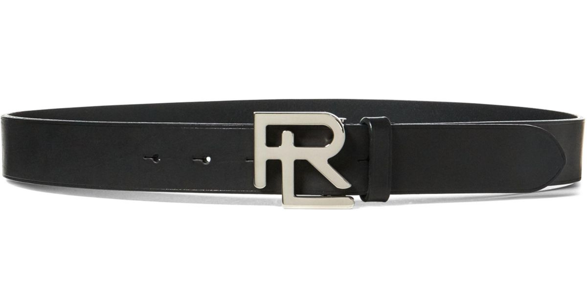 rl vachetta leather belt