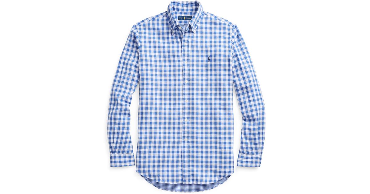ralph lauren classic fit gingham shirt