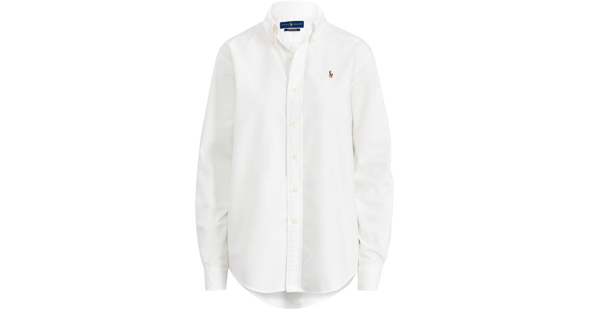 ralph lauren cotton oxford big shirt