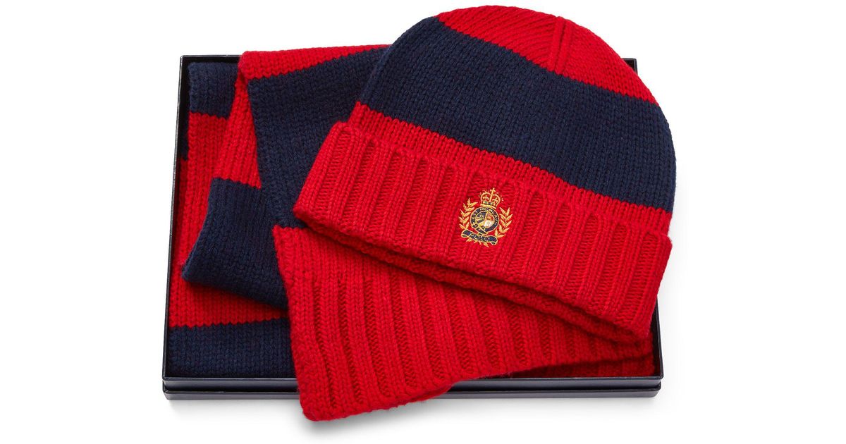 polo hat and scarf gift set