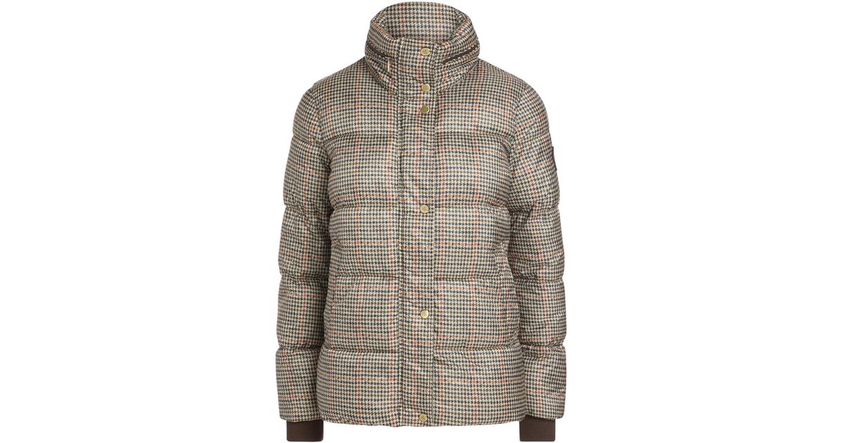 ralph lauren houndstooth puffer