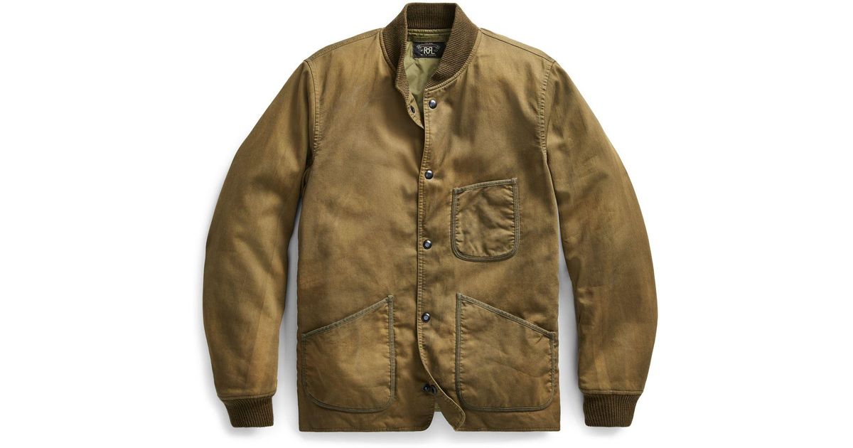 rrl cotton flight jacket