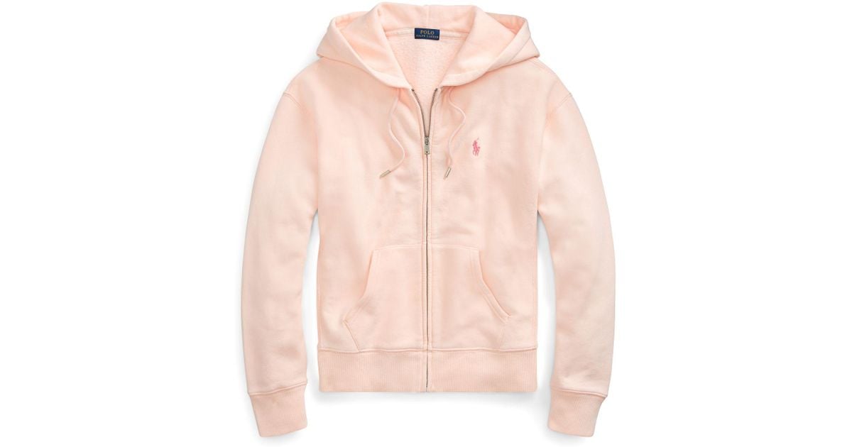 pink polo hoodie