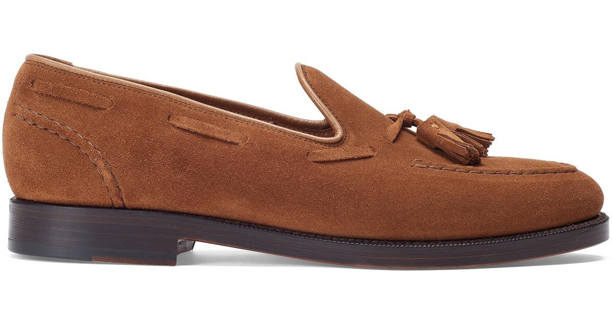 Polo Ralph Lauren Booth Suede Loafer in Brown for Men | Lyst
