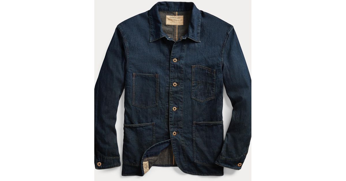 RRL Selvedge Denim Engineer Jacket in 