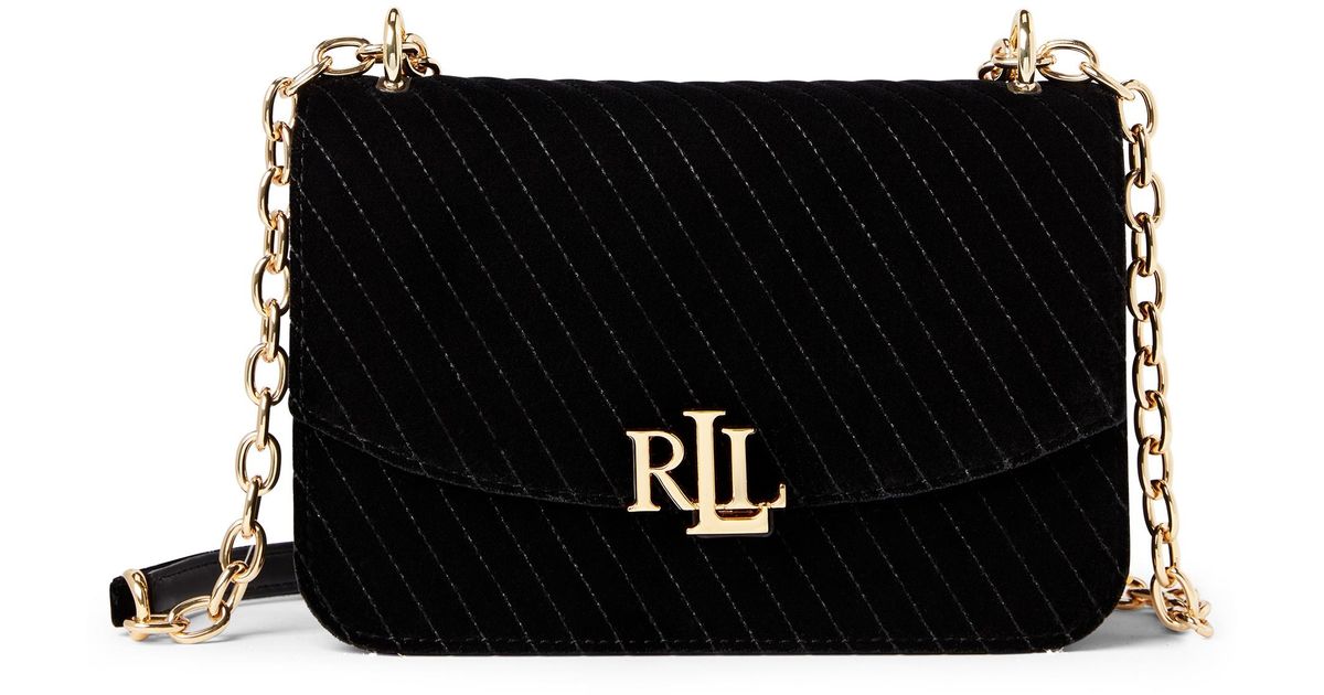 ralph lauren velvet crossbody bag