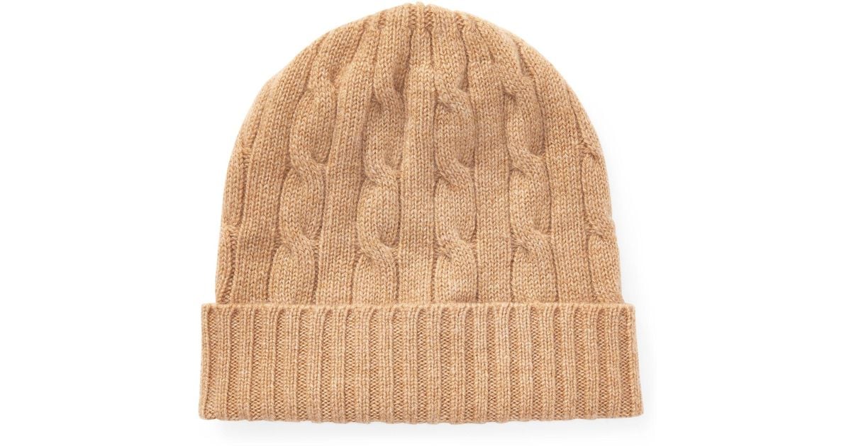 Polo Ralph Lauren Cable Cashmere Hat in 