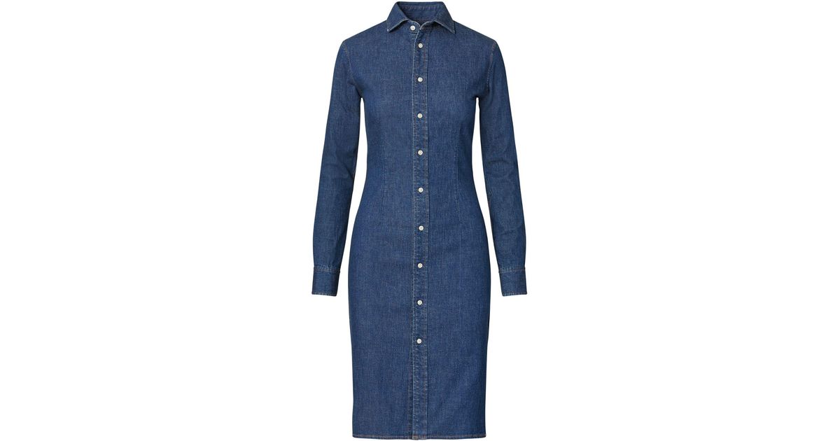 polo ralph lauren stretch denim shirtdress