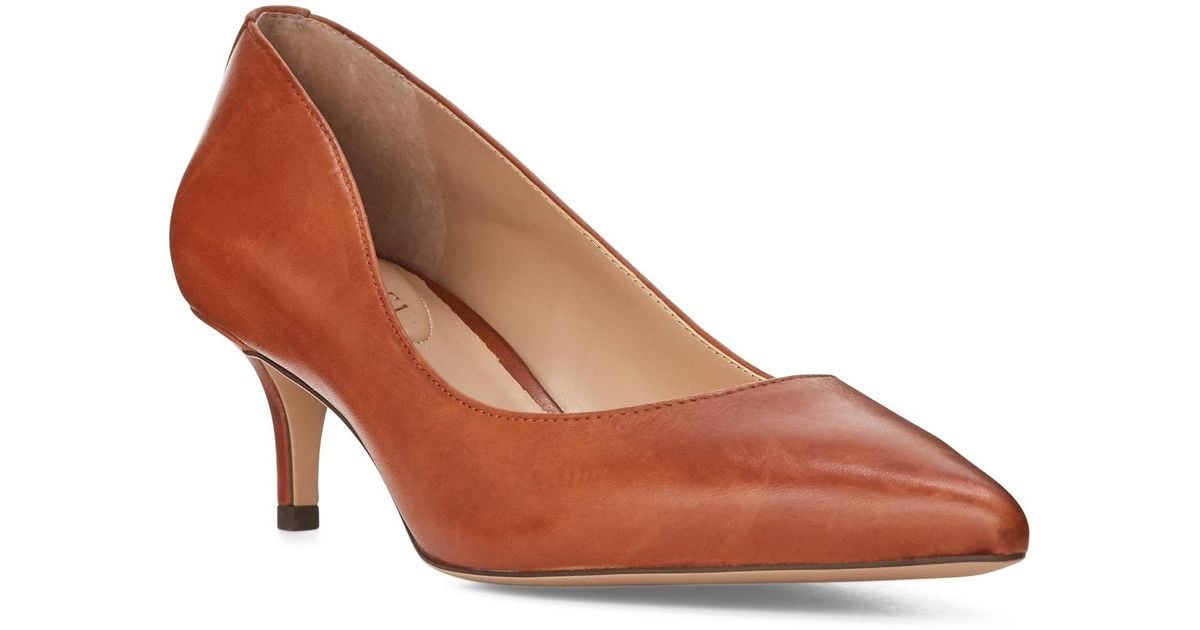 ralph lauren leather pumps