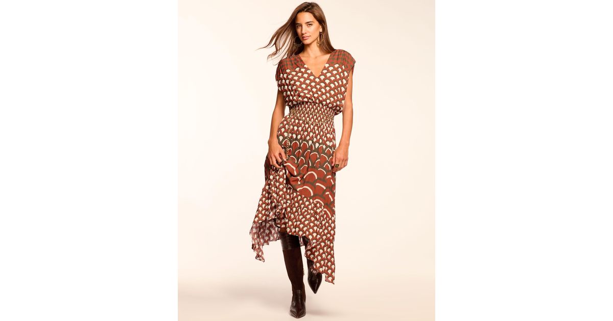 amber brown leopard print midi dress Snow White main image 0
