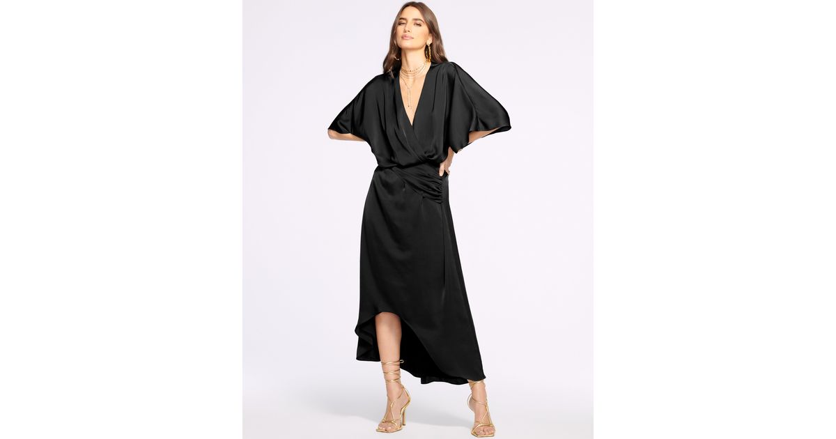 knee length dresses for ladies Red Wrap Side Tie Midi Dress – AX Paris US