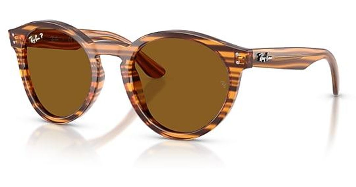 Ray Reverse Lens Ray-Ban 2180 Reverse Sunglasses Frame Lenses Polarized in Brown | Lyst ...