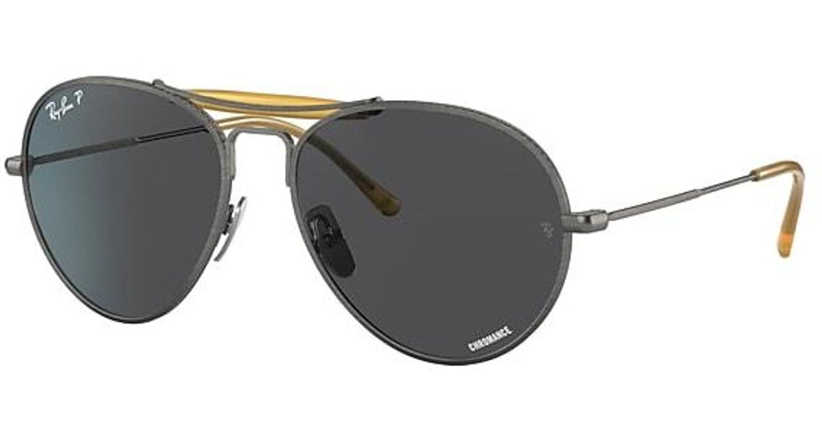 Ray-Ban Sunglasses Rb8063 Titanium Frame Grey Lenses 55-16 in Gray - Lyst