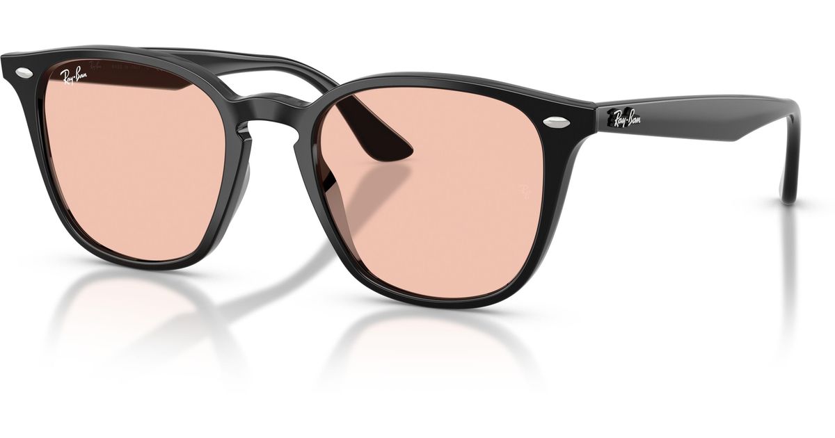 Rb4258 Ray-Ban Rb4258 Sunglasses Frame Pink Lenses in Black | Lyst