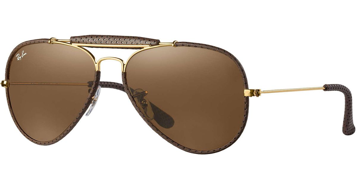 Ray-Ban Outdoorsman Craft in Brown; Gold/Brown (Brown) for Men - Lyst